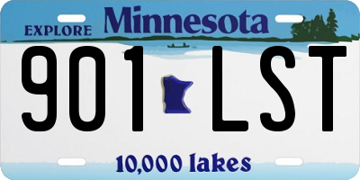MN license plate 901LST