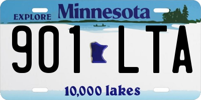 MN license plate 901LTA