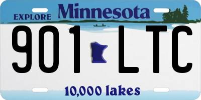 MN license plate 901LTC