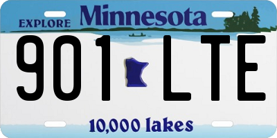 MN license plate 901LTE