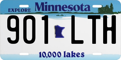 MN license plate 901LTH