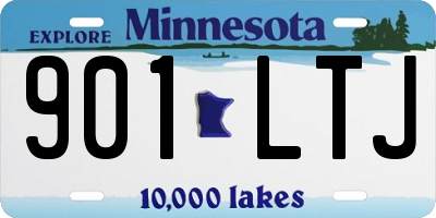 MN license plate 901LTJ