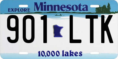 MN license plate 901LTK
