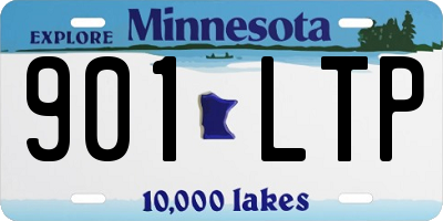MN license plate 901LTP