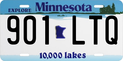 MN license plate 901LTQ
