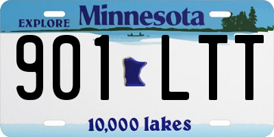 MN license plate 901LTT