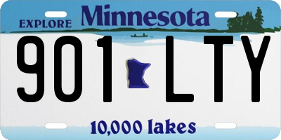 MN license plate 901LTY
