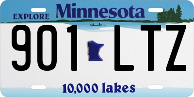 MN license plate 901LTZ