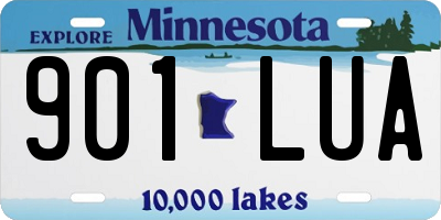MN license plate 901LUA