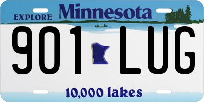 MN license plate 901LUG