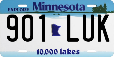 MN license plate 901LUK