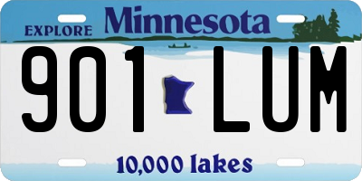 MN license plate 901LUM