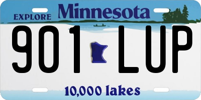 MN license plate 901LUP
