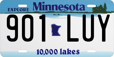 MN license plate 901LUY