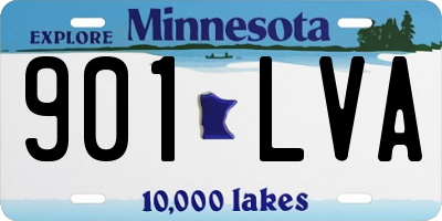 MN license plate 901LVA