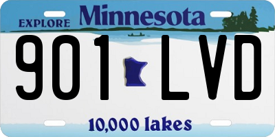 MN license plate 901LVD