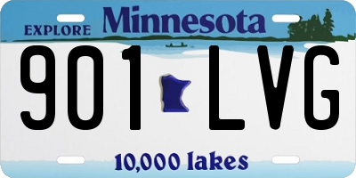 MN license plate 901LVG