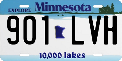 MN license plate 901LVH