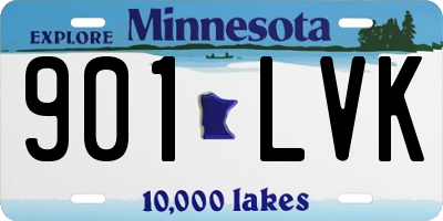 MN license plate 901LVK