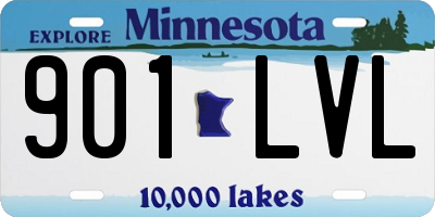 MN license plate 901LVL