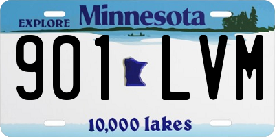 MN license plate 901LVM