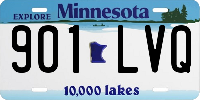 MN license plate 901LVQ