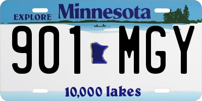 MN license plate 901MGY