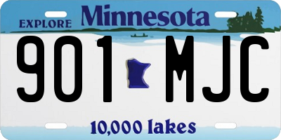 MN license plate 901MJC