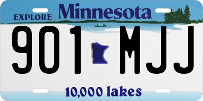 MN license plate 901MJJ