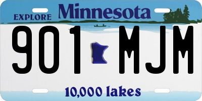 MN license plate 901MJM