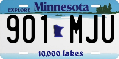 MN license plate 901MJU