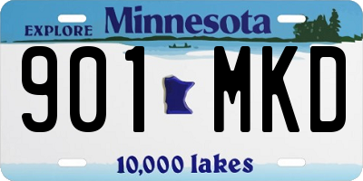 MN license plate 901MKD