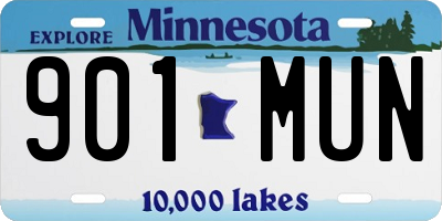MN license plate 901MUN