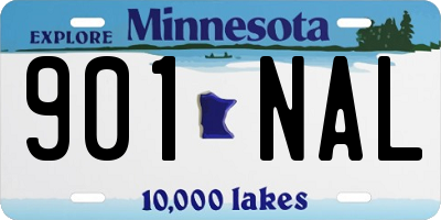 MN license plate 901NAL