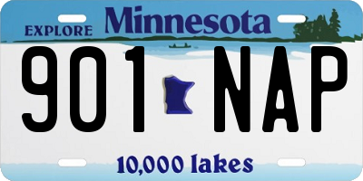 MN license plate 901NAP