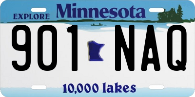 MN license plate 901NAQ
