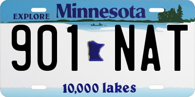 MN license plate 901NAT