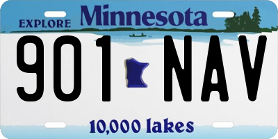 MN license plate 901NAV