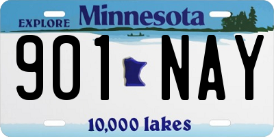 MN license plate 901NAY