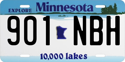 MN license plate 901NBH
