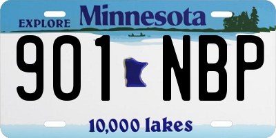 MN license plate 901NBP
