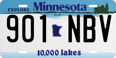 MN license plate 901NBV