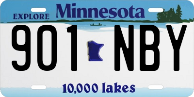 MN license plate 901NBY