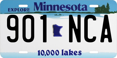 MN license plate 901NCA