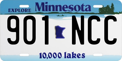 MN license plate 901NCC