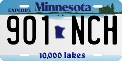 MN license plate 901NCH