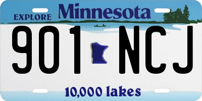 MN license plate 901NCJ