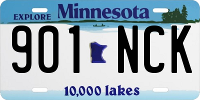 MN license plate 901NCK