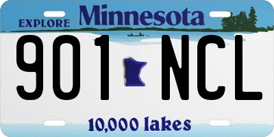 MN license plate 901NCL