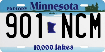 MN license plate 901NCM
